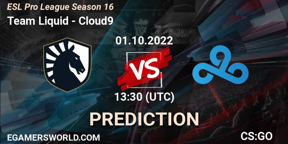 Team Liquid проти Cloud9: Поради щодо ставок, прогнози на матчі. 01.10.2022 at 13:30. Counter-Strike (CS2), ESL Pro League Season 16