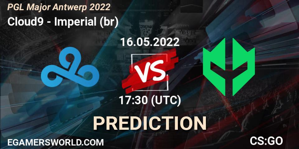 Cloud9 проти Imperial (br): Поради щодо ставок, прогнози на матчі. 16.05.2022 at 18:30. Counter-Strike (CS2), PGL Major Antwerp 2022