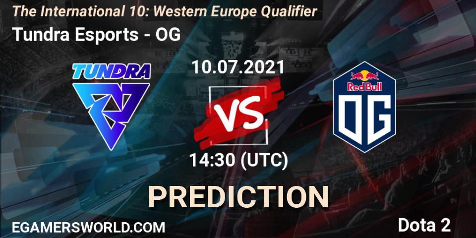 Tundra Esports проти OG: Поради щодо ставок, прогнози на матчі. 10.07.2021 at 15:00. Dota 2, The International 10: Western Europe Qualifier