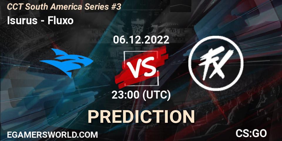 Isurus проти Fluxo: Поради щодо ставок, прогнози на матчі. 07.12.2022 at 00:30. Counter-Strike (CS2), CCT South America Series #3