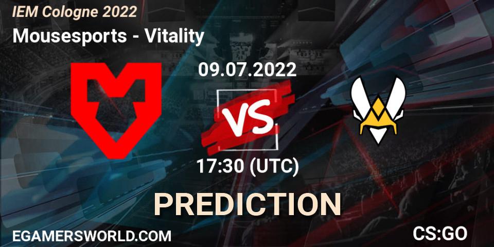 Mousesports проти Vitality: Поради щодо ставок, прогнози на матчі. 09.07.2022 at 17:30. Counter-Strike (CS2), IEM Cologne 2022