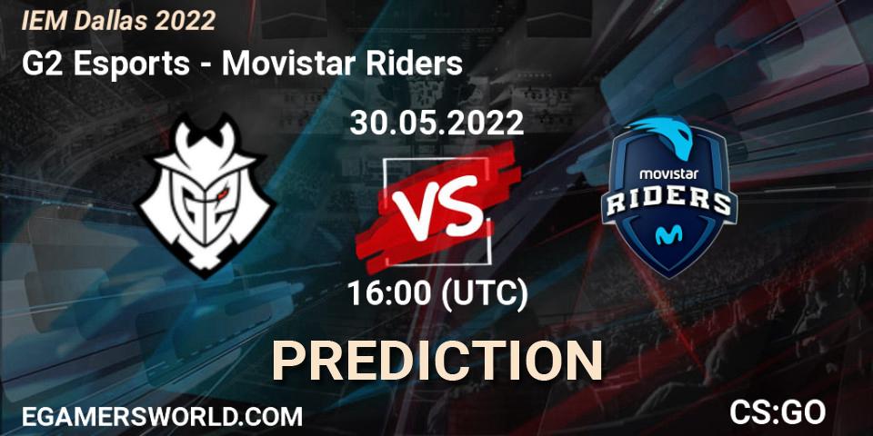 G2 Esports проти Movistar Riders: Поради щодо ставок, прогнози на матчі. 30.05.2022 at 16:00. Counter-Strike (CS2), IEM Dallas 2022
