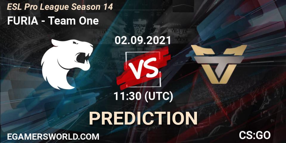 FURIA проти Team One: Поради щодо ставок, прогнози на матчі. 02.09.2021 at 11:30. Counter-Strike (CS2), ESL Pro League Season 14