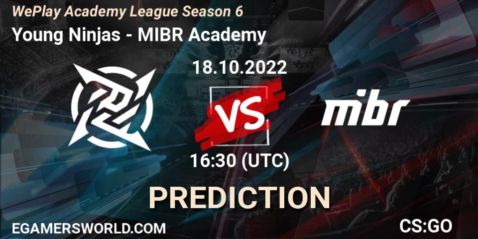 Young Ninjas проти MIBR Academy: Поради щодо ставок, прогнози на матчі. 18.10.2022 at 16:45. Counter-Strike (CS2), WePlay Academy League Season 6