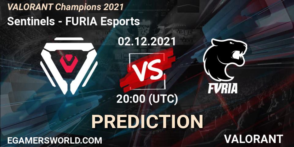 Sentinels проти FURIA Esports: Поради щодо ставок, прогнози на матчі. 02.12.2021 at 18:00. VALORANT, VALORANT Champions 2021