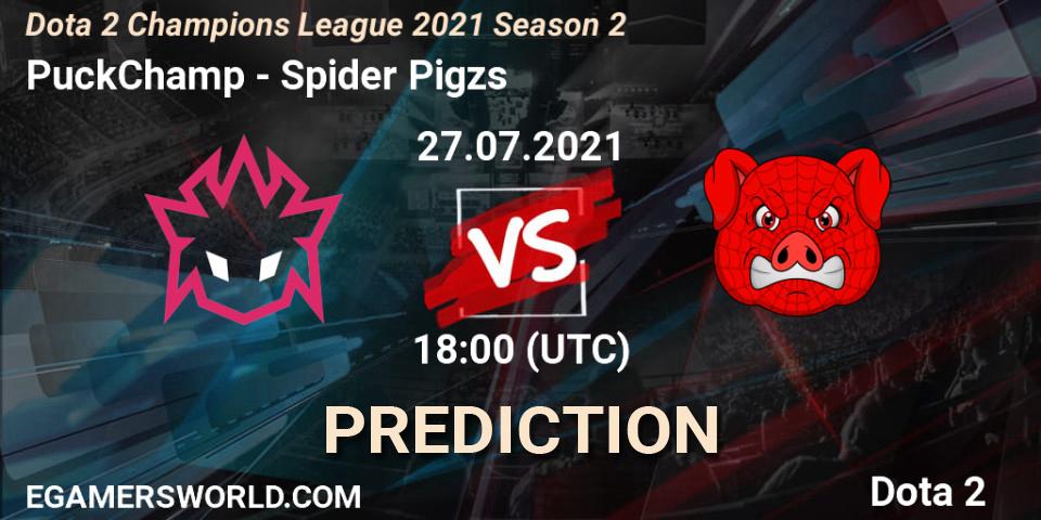 PuckChamp проти Spider Pigzs: Поради щодо ставок, прогнози на матчі. 27.07.2021 at 18:00. Dota 2, Dota 2 Champions League 2021 Season 2