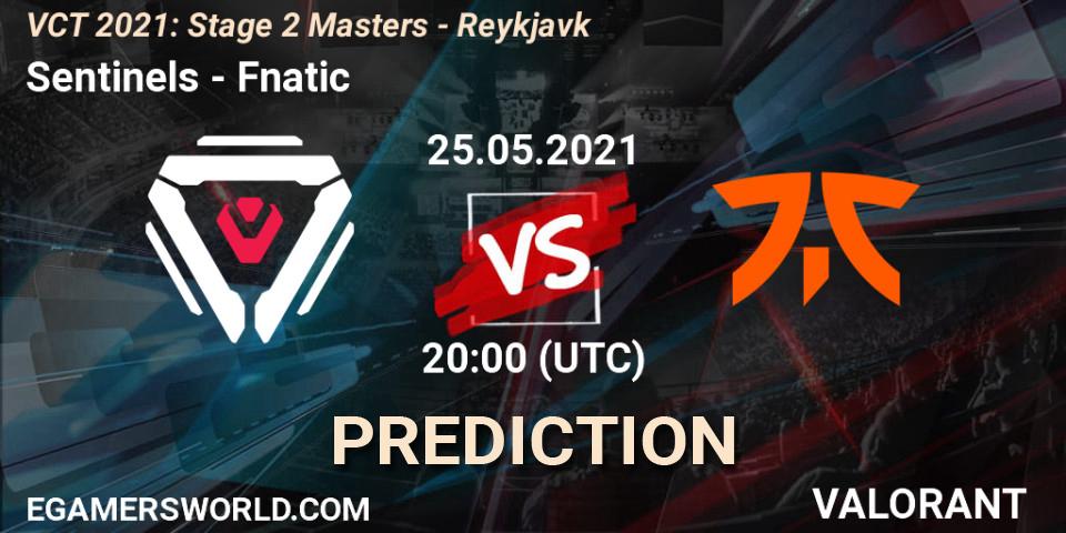Sentinels проти Fnatic: Поради щодо ставок, прогнози на матчі. 25.05.2021 at 22:00. VALORANT, VCT 2021: Stage 2 Masters - Reykjavík