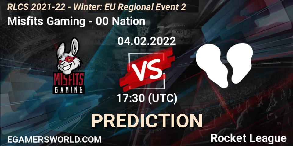 Misfits Gaming проти 00 Nation: Поради щодо ставок, прогнози на матчі. 04.02.2022 at 17:30. Rocket League, RLCS 2021-22 - Winter: EU Regional Event 2