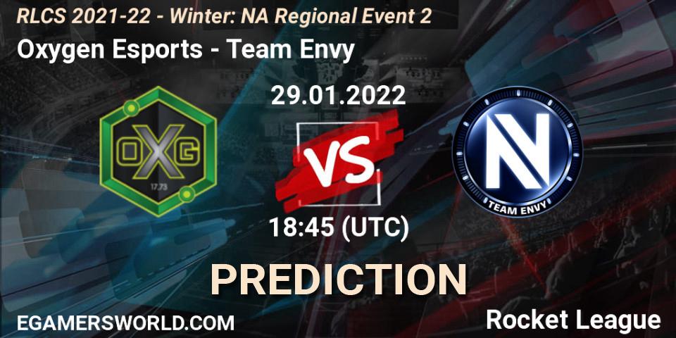 Oxygen Esports проти Team Envy: Поради щодо ставок, прогнози на матчі. 29.01.2022 at 18:45. Rocket League, RLCS 2021-22 - Winter: NA Regional Event 2
