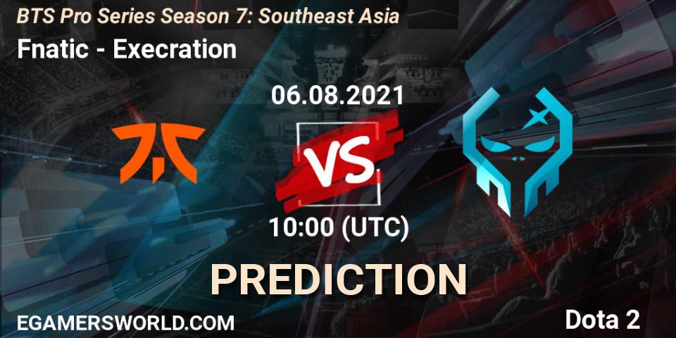 Fnatic проти Execration: Поради щодо ставок, прогнози на матчі. 06.08.2021 at 10:20. Dota 2, BTS Pro Series Season 7: Southeast Asia
