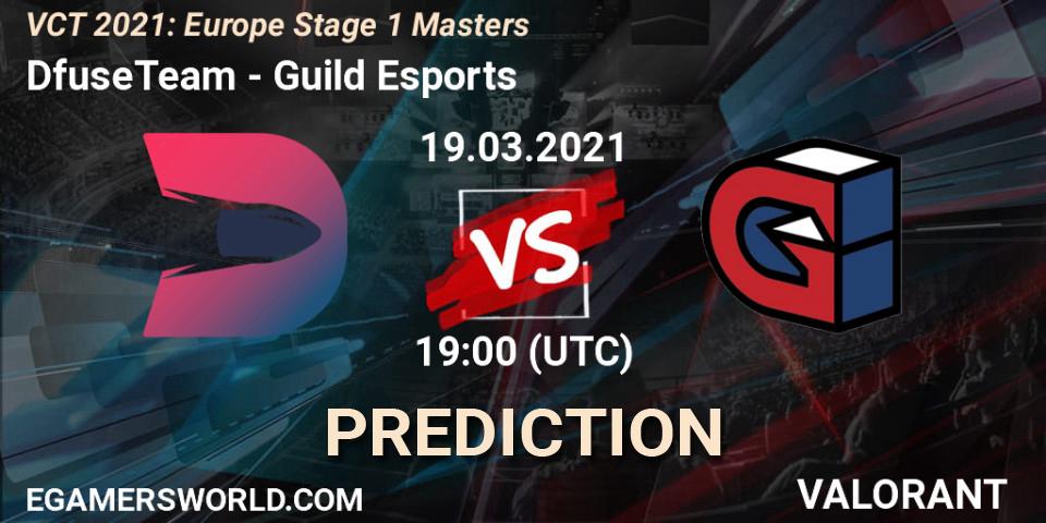 DfuseTeam проти Guild Esports: Поради щодо ставок, прогнози на матчі. 19.03.2021 at 19:00. VALORANT, VCT 2021: Europe Stage 1 Masters
