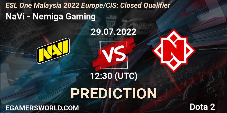 NaVi проти Nemiga Gaming: Поради щодо ставок, прогнози на матчі. 29.07.2022 at 12:30. Dota 2, ESL One Malaysia 2022 Europe/CIS: Closed Qualifier