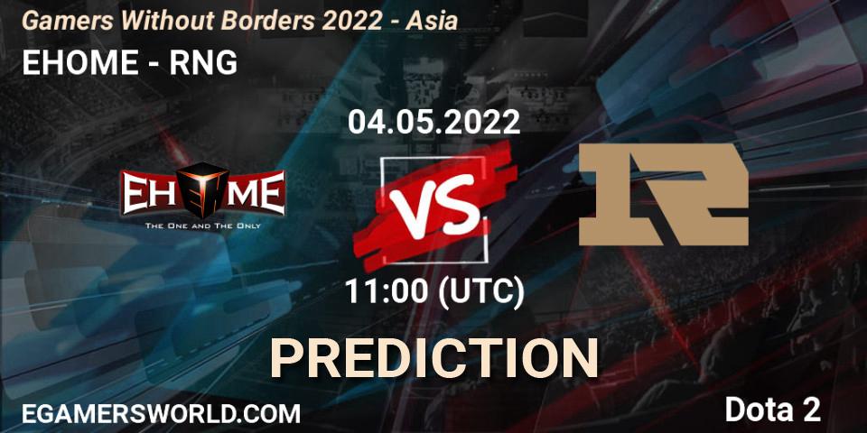 EHOME проти RNG: Поради щодо ставок, прогнози на матчі. 04.05.2022 at 11:01. Dota 2, Gamers Without Borders 2022 - Asia