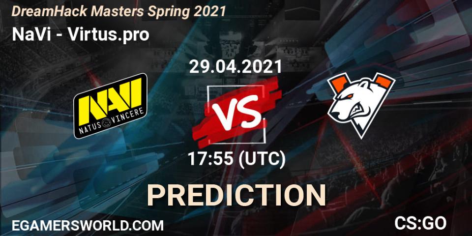 NaVi проти Virtus.pro: Поради щодо ставок, прогнози на матчі. 29.04.2021 at 18:15. Counter-Strike (CS2), DreamHack Masters Spring 2021