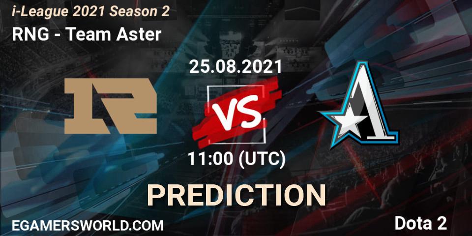RNG проти Team Aster: Поради щодо ставок, прогнози на матчі. 25.08.2021 at 11:34. Dota 2, i-League 2021 Season 2