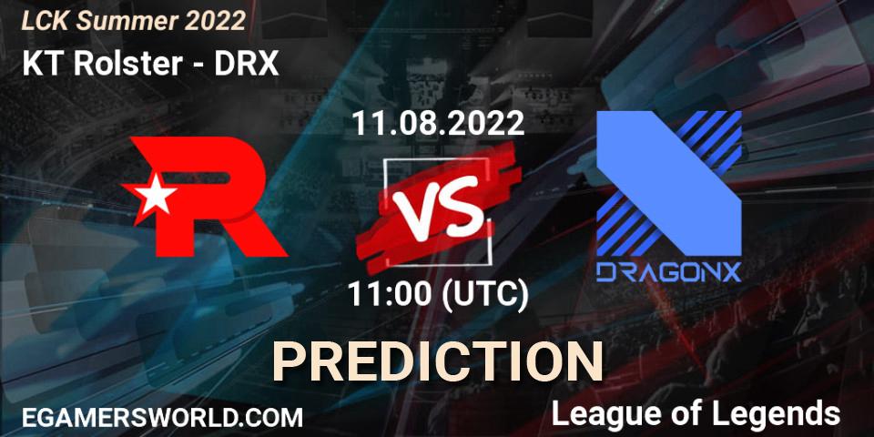 KT Rolster проти DRX: Поради щодо ставок, прогнози на матчі. 11.08.2022 at 11:00. LoL, LCK Summer 2022