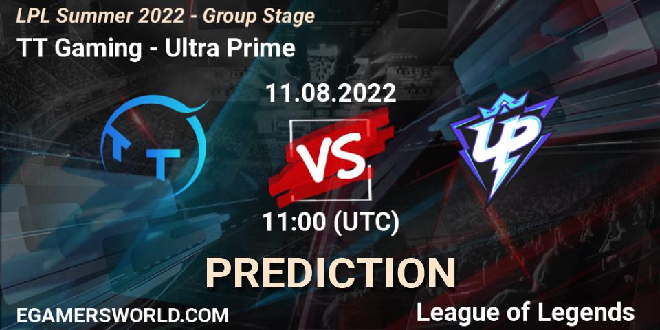 TT Gaming проти Ultra Prime: Поради щодо ставок, прогнози на матчі. 11.08.2022 at 11:00. LoL, LPL Summer 2022 - Group Stage