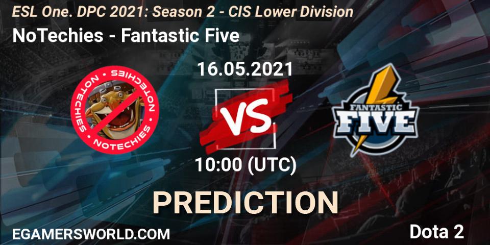 NoTechies проти Fantastic Five: Поради щодо ставок, прогнози на матчі. 16.05.2021 at 09:57. Dota 2, ESL One. DPC 2021: Season 2 - CIS Lower Division