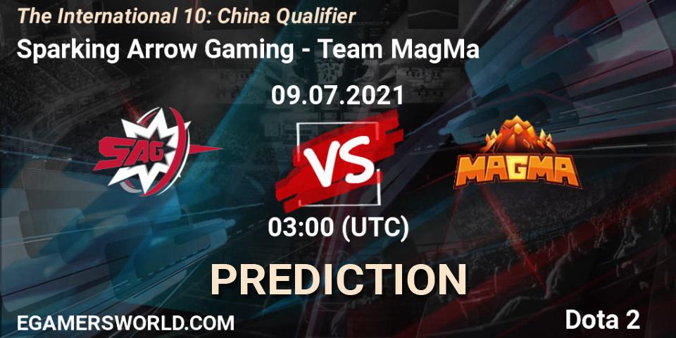 Sparking Arrow Gaming проти Team MagMa: Поради щодо ставок, прогнози на матчі. 09.07.2021 at 03:01. Dota 2, The International 10: China Qualifier