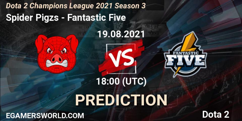 Spider Pigzs проти Fantastic Five: Поради щодо ставок, прогнози на матчі. 19.08.2021 at 15:04. Dota 2, Dota 2 Champions League 2021 Season 3
