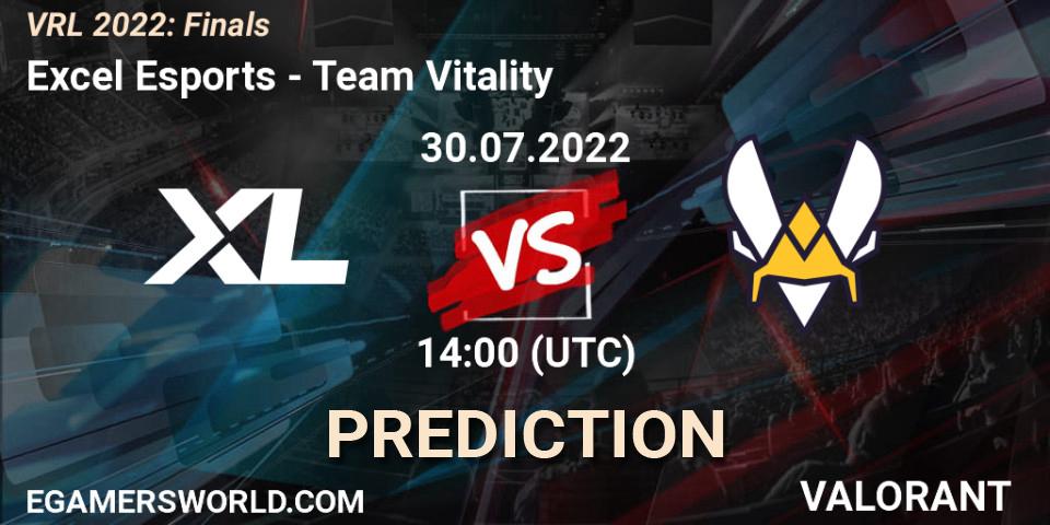 Excel Esports проти Team Vitality: Поради щодо ставок, прогнози на матчі. 30.07.2022 at 14:00. VALORANT, VRL 2022: Finals