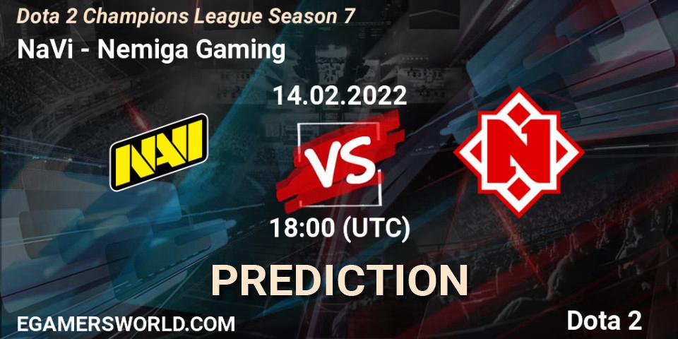 NaVi проти Nemiga Gaming: Поради щодо ставок, прогнози на матчі. 14.02.2022 at 18:01. Dota 2, Dota 2 Champions League 2022 Season 7