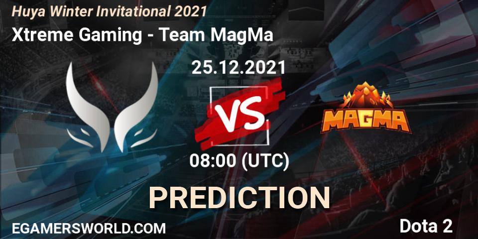 Xtreme Gaming проти Team MagMa: Поради щодо ставок, прогнози на матчі. 25.12.2021 at 08:20. Dota 2, Huya Winter Invitational 2021