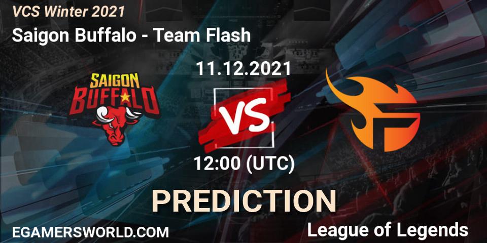 Saigon Buffalo проти Team Flash: Поради щодо ставок, прогнози на матчі. 11.12.2021 at 12:00. LoL, VCS Winter 2021