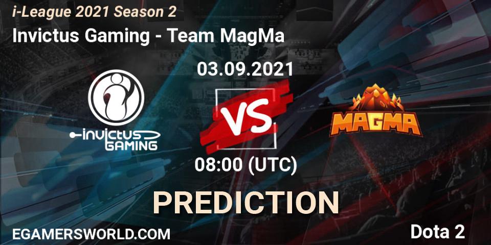 Invictus Gaming проти Team MagMa: Поради щодо ставок, прогнози на матчі. 03.09.2021 at 08:06. Dota 2, i-League 2021 Season 2