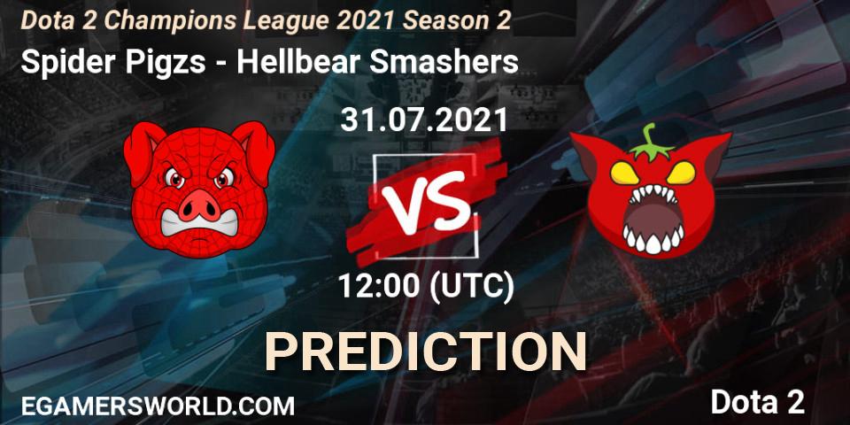 Spider Pigzs проти Hellbear Smashers: Поради щодо ставок, прогнози на матчі. 31.07.2021 at 12:07. Dota 2, Dota 2 Champions League 2021 Season 2
