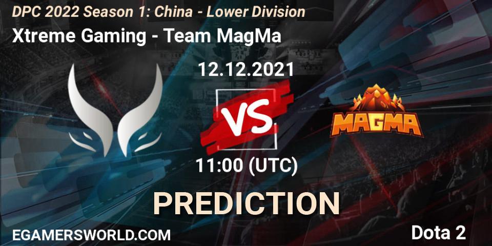 Xtreme Gaming проти Team MagMa: Поради щодо ставок, прогнози на матчі. 12.12.2021 at 11:56. Dota 2, DPC 2022 Season 1: China - Lower Division