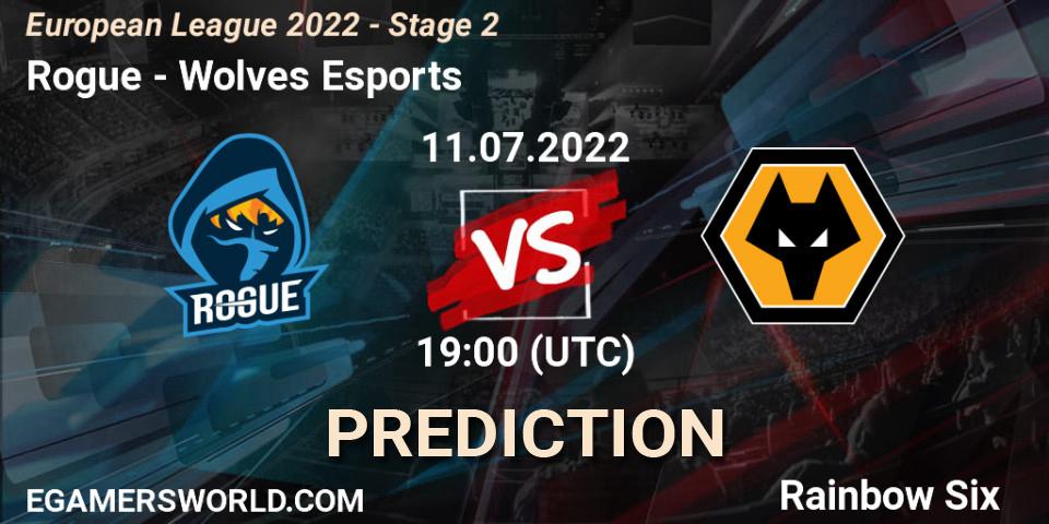 Rogue проти Wolves Esports: Поради щодо ставок, прогнози на матчі. 11.07.2022 at 18:00. Rainbow Six, European League 2022 - Stage 2