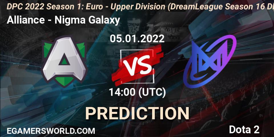 Alliance проти Nigma Galaxy: Поради щодо ставок, прогнози на матчі. 05.01.2022 at 13:56. Dota 2, DPC 2022 Season 1: Euro - Upper Division (DreamLeague Season 16 DPC WEU)