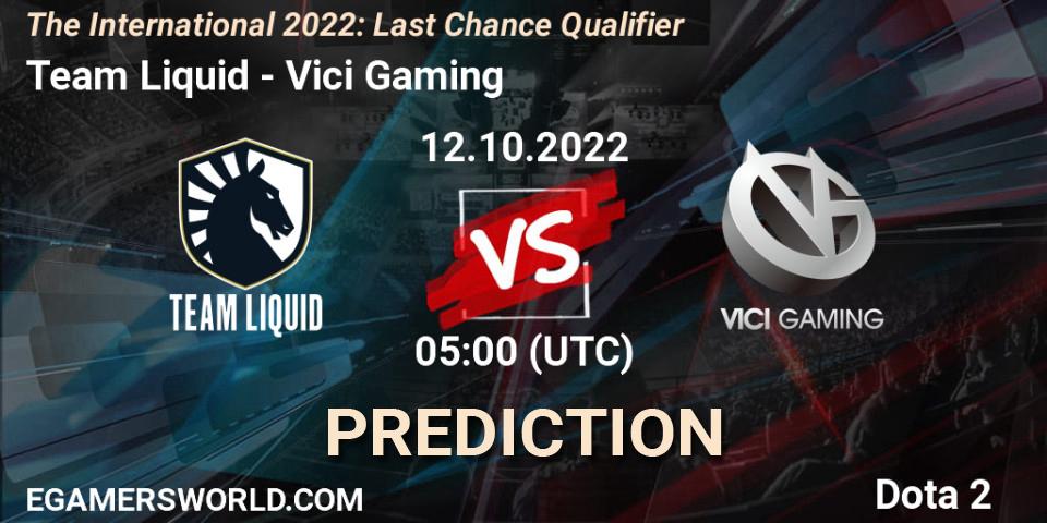 Team Liquid проти Vici Gaming: Поради щодо ставок, прогнози на матчі. 12.10.2022 at 04:29. Dota 2, The International 2022: Last Chance Qualifier