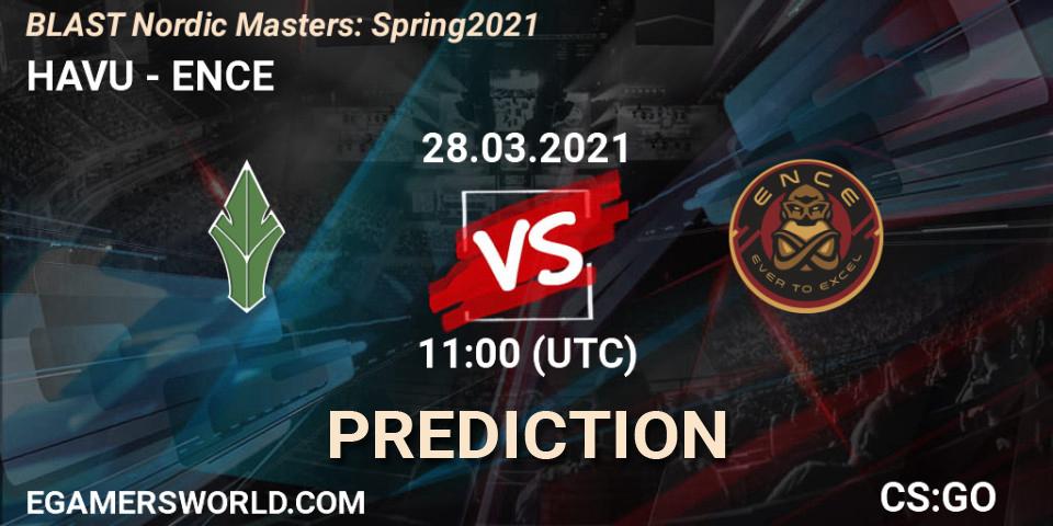 HAVU проти ENCE: Поради щодо ставок, прогнози на матчі. 28.03.2021 at 11:00. Counter-Strike (CS2), BLAST Nordic Masters: Spring 2021
