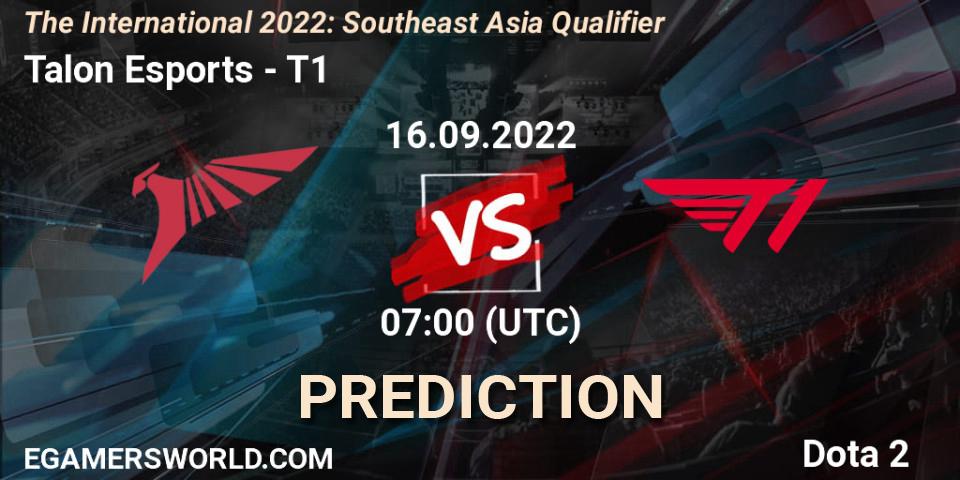 Talon Esports проти T1: Поради щодо ставок, прогнози на матчі. 16.09.2022 at 06:28. Dota 2, The International 2022: Southeast Asia Qualifier