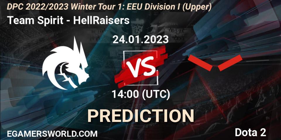 Team Spirit проти HellRaisers: Поради щодо ставок, прогнози на матчі. 24.01.2023 at 14:04. Dota 2, DPC 2022/2023 Winter Tour 1: EEU Division I (Upper)
