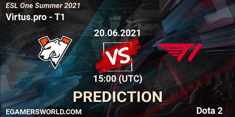 Virtus.pro проти T1: Поради щодо ставок, прогнози на матчі. 20.06.2021 at 14:55. Dota 2, ESL One Summer 2021