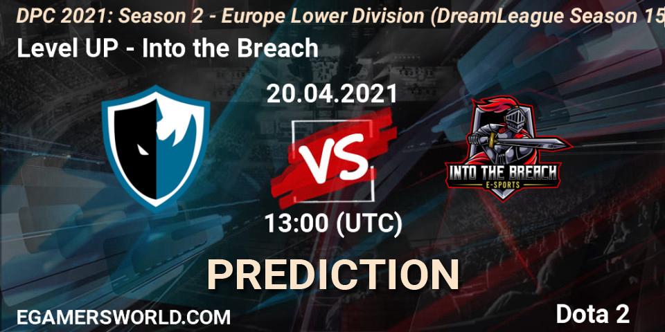 Level UP проти Into the Breach: Поради щодо ставок, прогнози на матчі. 20.04.2021 at 14:17. Dota 2, DPC 2021: Season 2 - Europe Lower Division (DreamLeague Season 15)