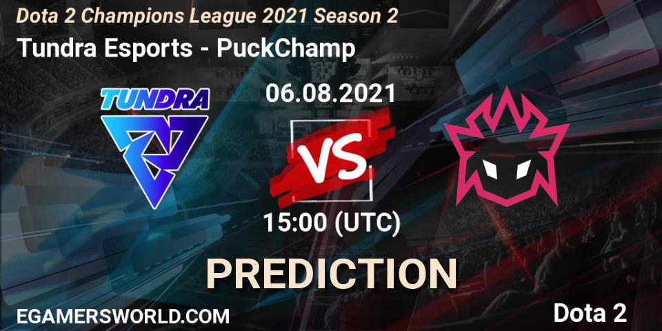 Tundra Esports проти PuckChamp: Поради щодо ставок, прогнози на матчі. 06.08.2021 at 15:00. Dota 2, Dota 2 Champions League 2021 Season 2