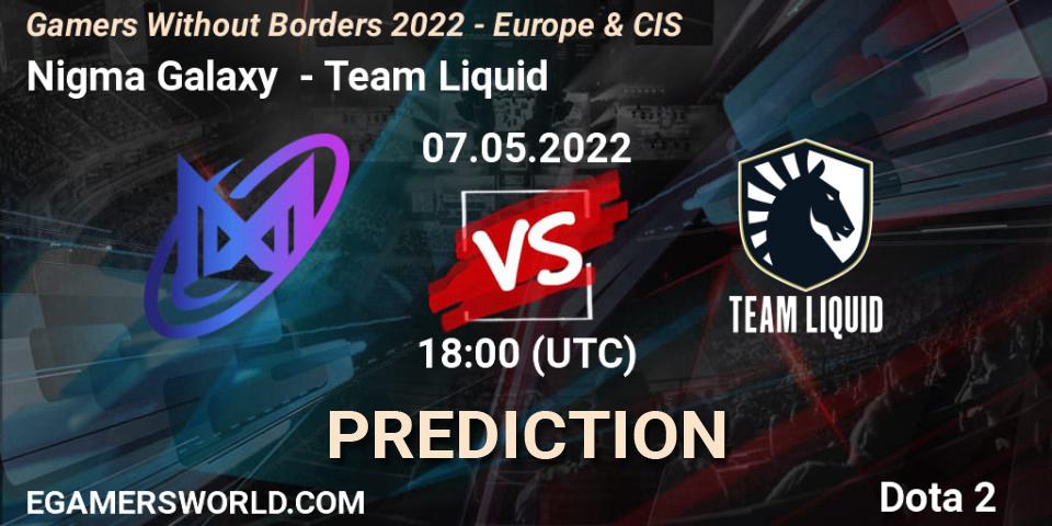 Nigma Galaxy проти Team Liquid: Поради щодо ставок, прогнози на матчі. 07.05.2022 at 17:55. Dota 2, Gamers Without Borders 2022 - Europe & CIS