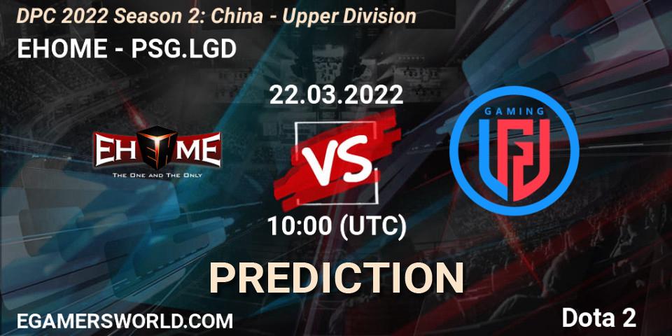 EHOME проти PSG.LGD: Поради щодо ставок, прогнози на матчі. 22.03.2022 at 10:07. Dota 2, DPC 2021/2022 Tour 2 (Season 2): China Division I (Upper)