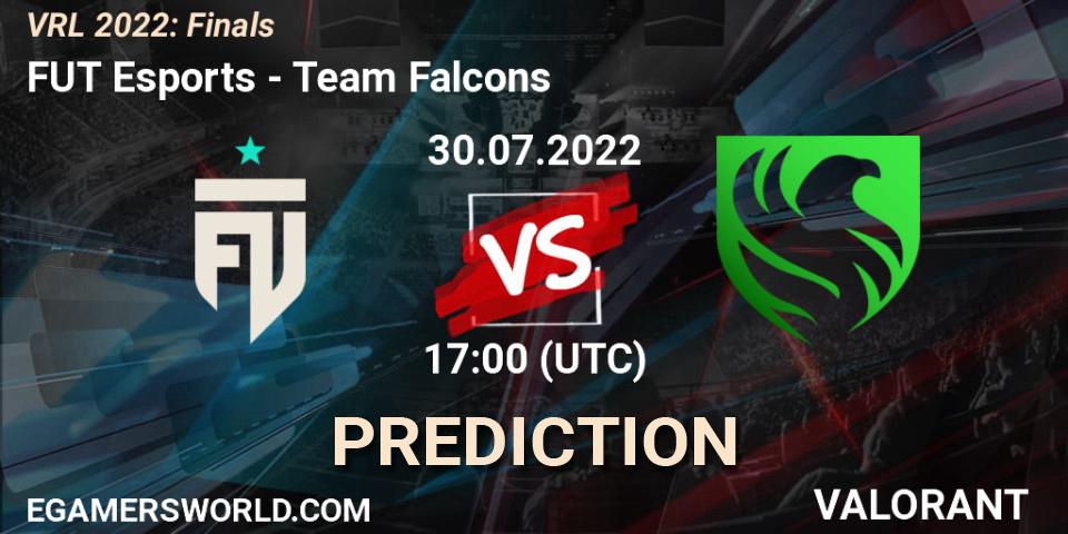 FUT Esports проти Team Falcons: Поради щодо ставок, прогнози на матчі. 30.07.2022 at 17:00. VALORANT, VRL 2022: Finals