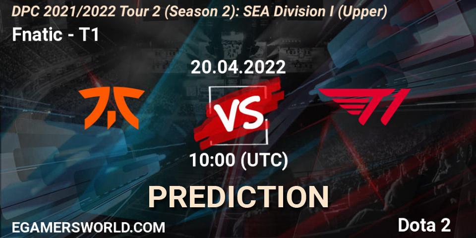 Fnatic проти T1: Поради щодо ставок, прогнози на матчі. 20.04.2022 at 10:26. Dota 2, DPC 2021/2022 Tour 2 (Season 2): SEA Division I (Upper)
