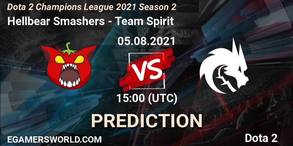 Hellbear Smashers проти Team Spirit: Поради щодо ставок, прогнози на матчі. 05.08.2021 at 15:08. Dota 2, Dota 2 Champions League 2021 Season 2