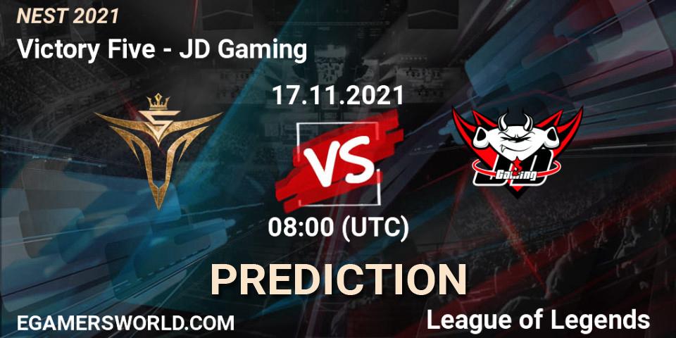 JD Gaming проти Victory Five: Поради щодо ставок, прогнози на матчі. 17.11.2021 at 08:00. LoL, NEST 2021