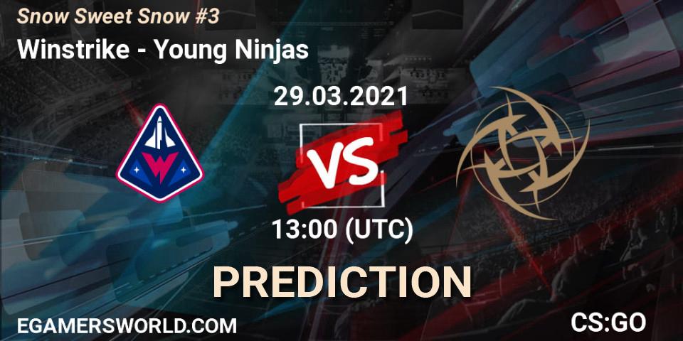 Winstrike проти Young Ninjas: Поради щодо ставок, прогнози на матчі. 29.03.2021 at 13:00. Counter-Strike (CS2), Snow Sweet Snow #3