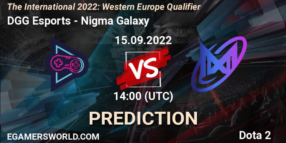 DGG Esports проти Nigma Galaxy: Поради щодо ставок, прогнози на матчі. 15.09.2022 at 12:51. Dota 2, The International 2022: Western Europe Qualifier