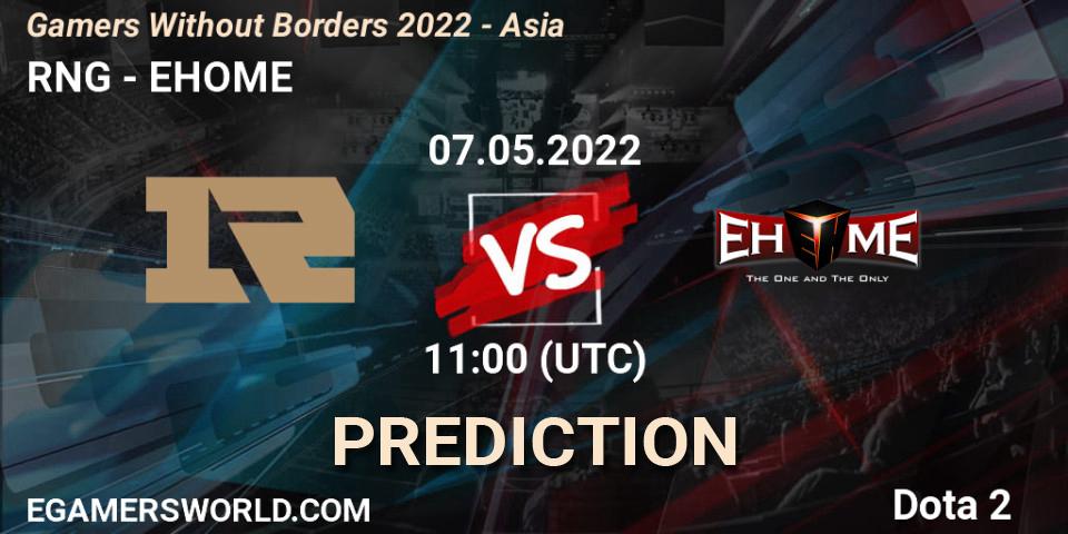 RNG проти EHOME: Поради щодо ставок, прогнози на матчі. 07.05.2022 at 11:45. Dota 2, Gamers Without Borders 2022 - Asia