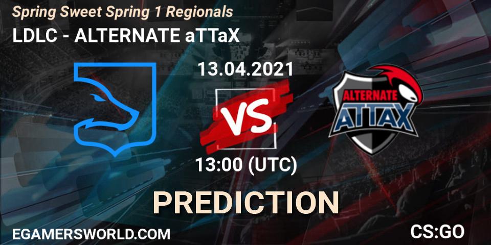LDLC проти ALTERNATE aTTaX: Поради щодо ставок, прогнози на матчі. 13.04.2021 at 13:30. Counter-Strike (CS2), Spring Sweet Spring 1 Regionals